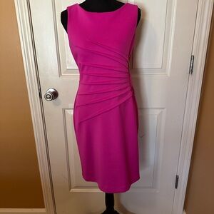 Ivanka Trump Fuchsia Midi Dress